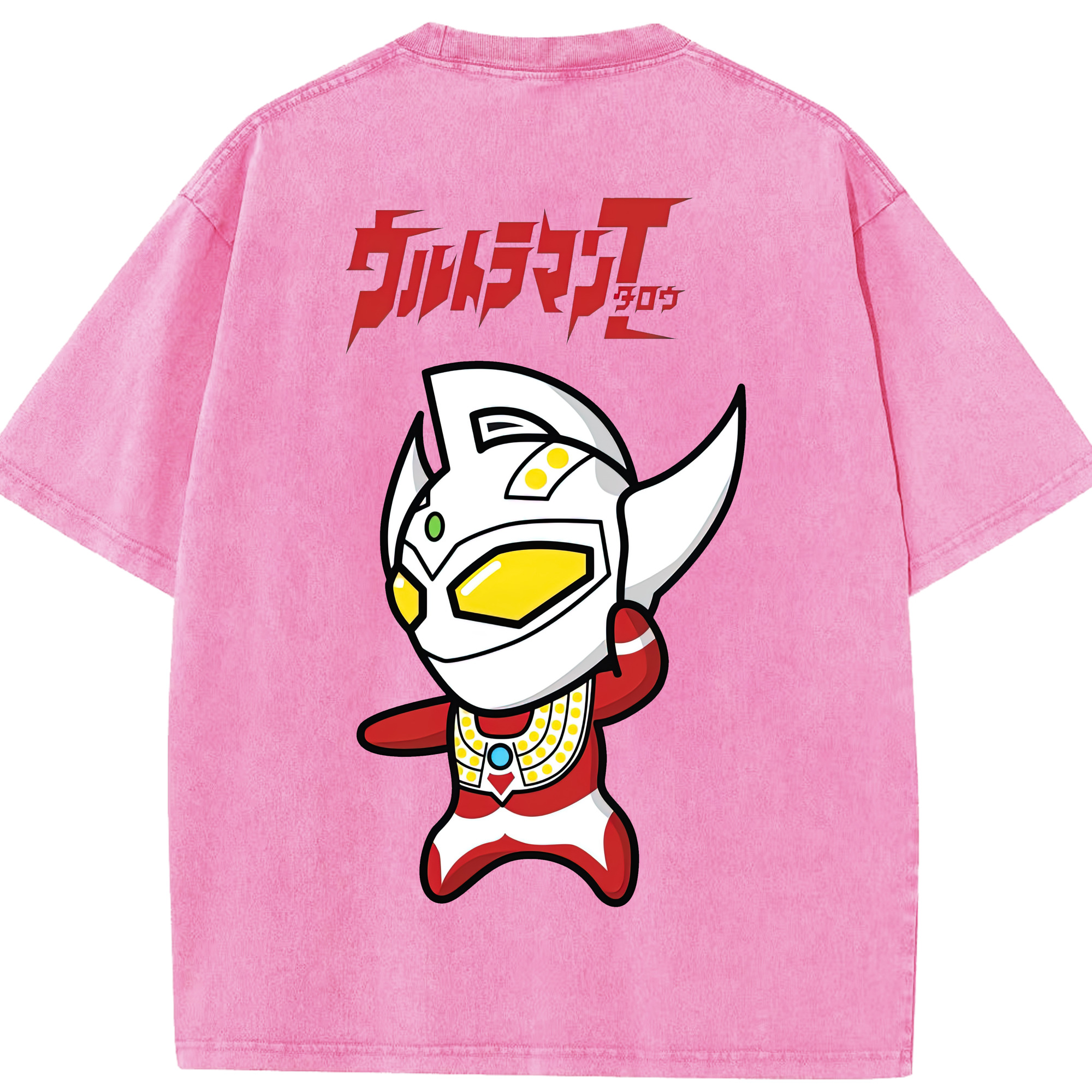 （画像用） ウルトラマン Ultraman 綿100% ヴィンテージ風 半袖Tシャツ（背面プリント）